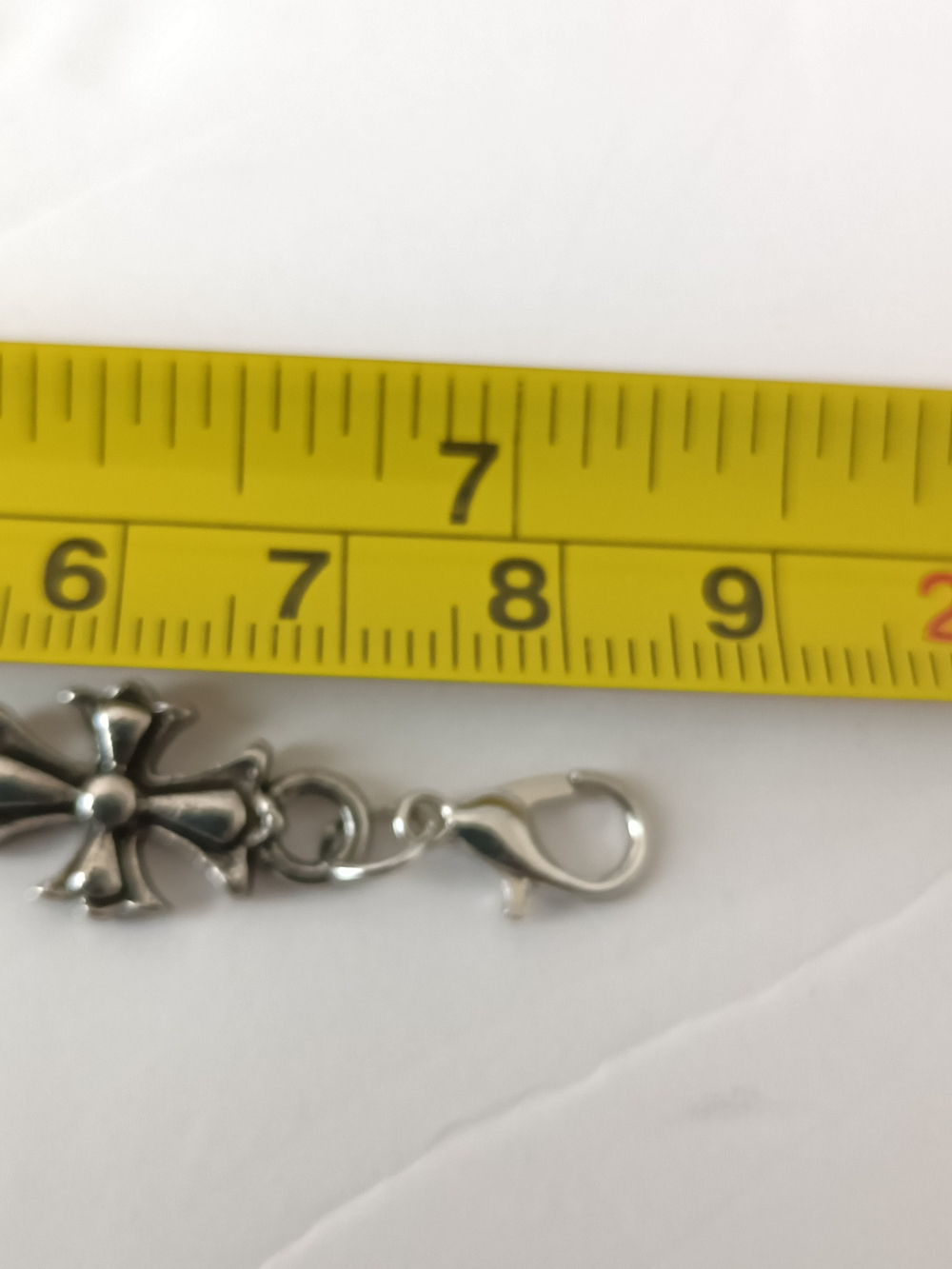Silver Goth Cross Link Bracelet - Picture 5 of 5